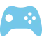 blaues Icon von Konsole